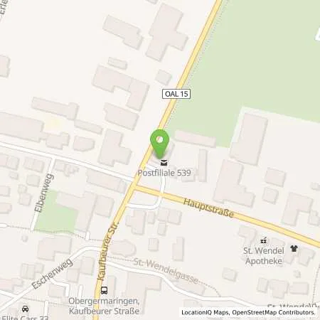 Standortübersicht der Tankstelle Pinoil in 87656 Germaringen