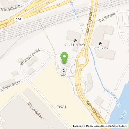 Standortübersicht der Tankstelle Aral Tankstelle in 66333 Völklingen