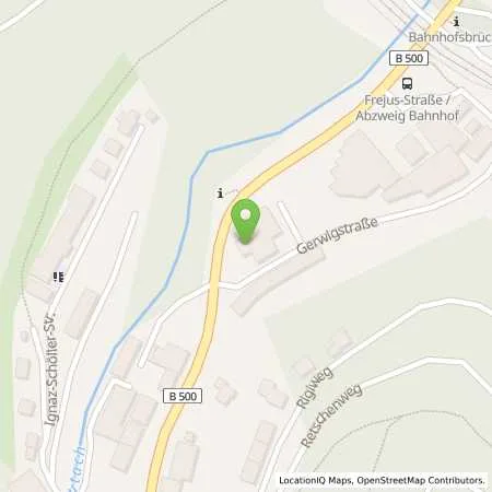 Standortübersicht der Tankstelle Esso Tankstelle in 78098 TRIBERG