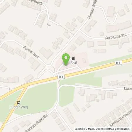 Standortübersicht der Tankstelle Aral Tankstelle in 45472 Mülheim