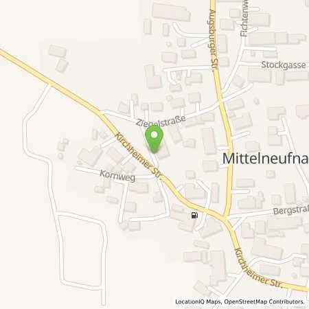 Standortübersicht der Tankstelle Vogg in 86868 Mittelneufnach