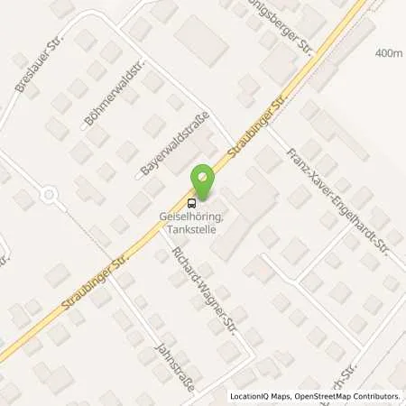 Standortübersicht der Tankstelle Geiselhöring Straubinger Strasse 47 in 94333 Geiselhöring
