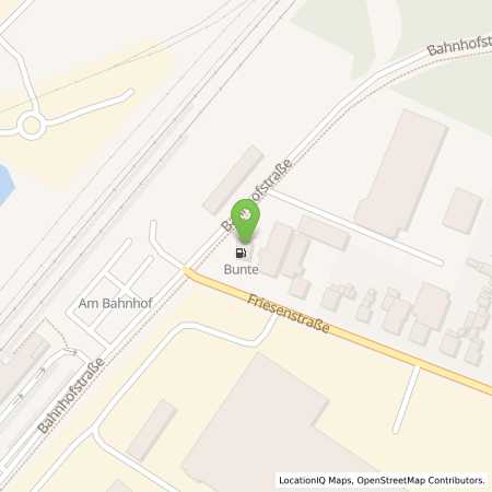 Standortübersicht der Benzin-Super-Diesel Tankstelle: Bunte Bahnhofstrasse in 26871, Papenburg
