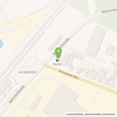 Standortübersicht der Tankstelle Bunte Bahnhofstrasse in 26871 Papenburg