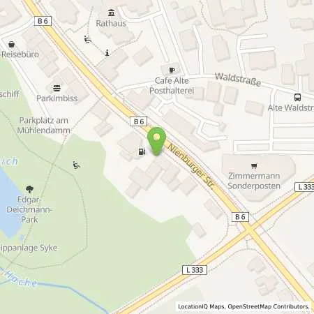 Standortübersicht der Tankstelle Shell Syke Nienburger Str. 8 in 28857 Syke