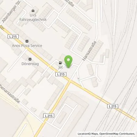 Standortübersicht der Tankstelle JET OBERHAUSEN BUSCHHAUSENER STR. 11 in 46049 OBERHAUSEN