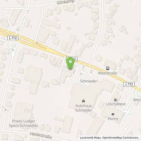 Standortübersicht der Tankstelle Esso Tankstelle in 32051 HERFORD