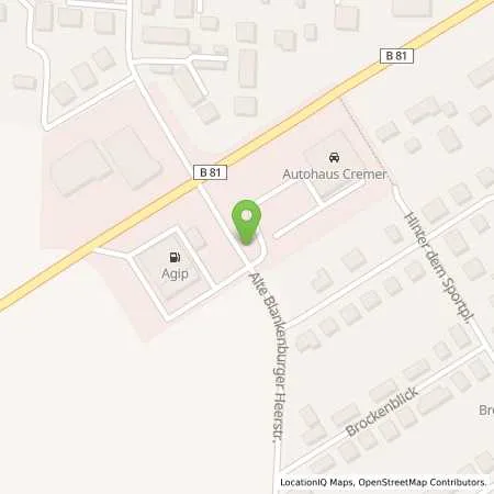 Standortübersicht der Tankstelle HALBERSTADT - BLANKENBURGER HEERSTR in 38820 Halberstadt