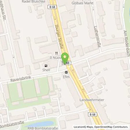 Standortübersicht der Tankstelle Shell Osnabrueck Iburger Str. 94 in 49082 Osnabrueck