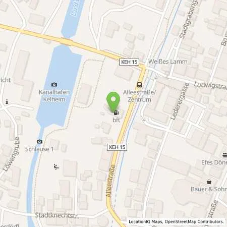 Standortübersicht der Tankstelle Alfred Nawrath in 93309 Kelheim