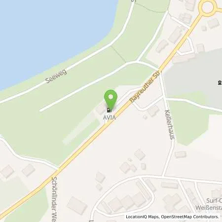 Standortübersicht der Tankstelle AVIA Tankstelle in 95163 Weißenstadt