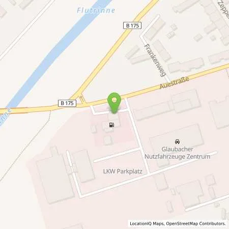 Standortübersicht der Tankstelle Esso Tankstelle in 08371 GLAUCHAU