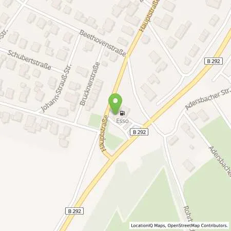 Standortübersicht der Tankstelle Esso Tankstelle in 74915 WAIBSTADT