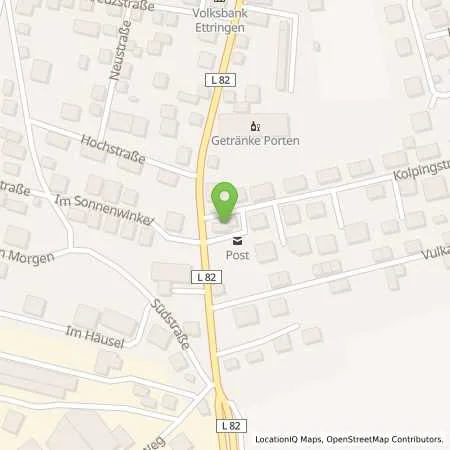 Standortübersicht der Tankstelle Freie Tankstelle in 56729 Ettringen