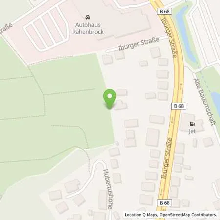 Standortübersicht der Tankstelle JET OSNABRUECK IBURGER STR. 193 in 49082 OSNABRUECK