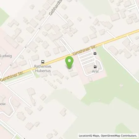 Standortübersicht der Tankstelle Aral Tankstelle in 14712 Rathenow