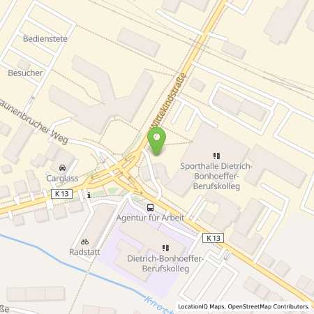 Standortübersicht der Benzin-Super-Diesel Tankstelle: Shell Detmold Elisabethstr. 93 in 32756, Detmold