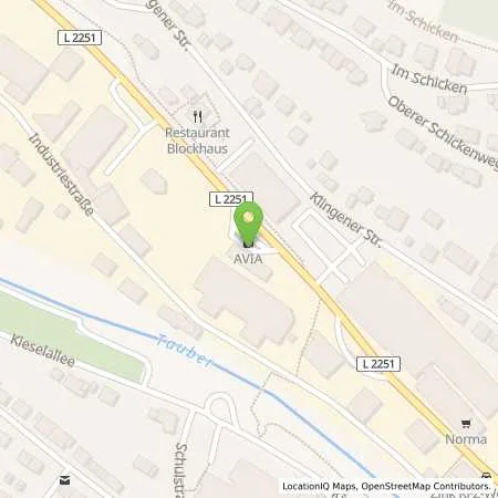 Standortübersicht der Tankstelle AVIA Tankstelle in 97993 Creglingen