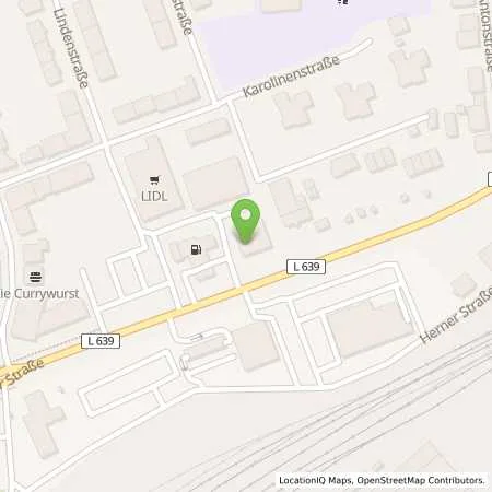 Standortübersicht der Tankstelle JET HERNE BERLINER STR. 31 in 44649 HERNE