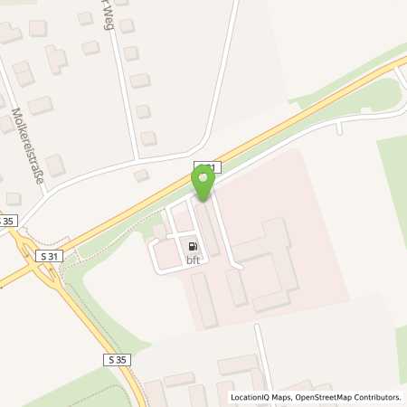 Standortübersicht der Benzin-Super-Diesel Tankstelle: bft- Tankstelle Mügeln in 04769, Mügeln