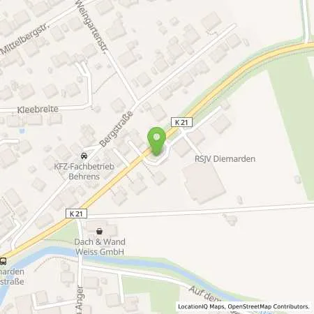 Standortübersicht der Tankstelle Raiffeisen Warenhandel GmbH in 37130 Diemarden