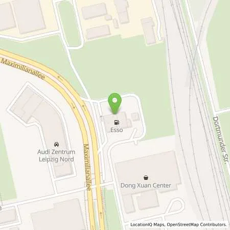 Standortübersicht der Tankstelle Esso Tankstelle in 04129 LEIPZIG