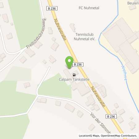 Standortübersicht der Benzin-Super-Diesel Tankstelle: Calpam Tankstelle in 59969, Hallenberg