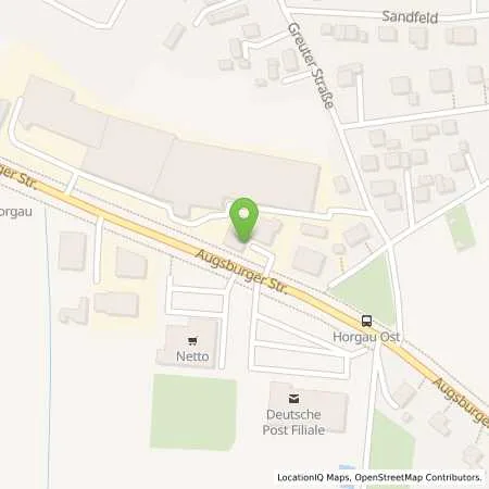 Standortübersicht der Tankstelle Horgau Augsburger Strasse 7 in 86497 Horgau