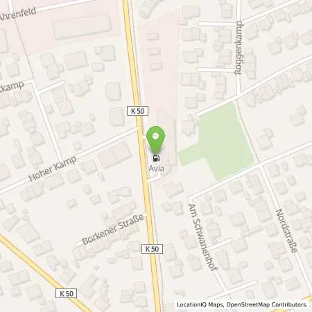Standortübersicht der Tankstelle AVIA Tankstelle in 46348 Raesfeld