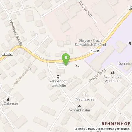 Standortübersicht der Tankstelle Aral Tankstelle in 73527 Schwäbisch Gmünd