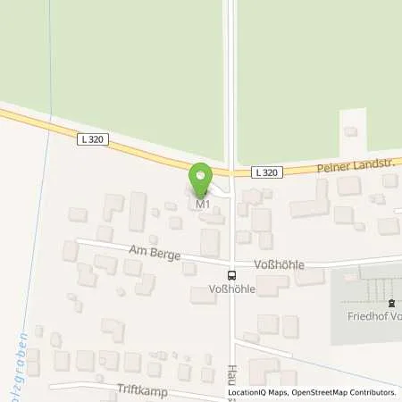 Standortübersicht der Tankstelle M1 Ribbesbüttel in 38551 Ribbesbüttel