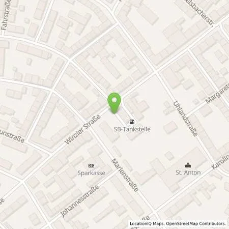Standortübersicht der Tankstelle Sb Pirmasens Winzlerstr. 93 in 66955 Pirmasens