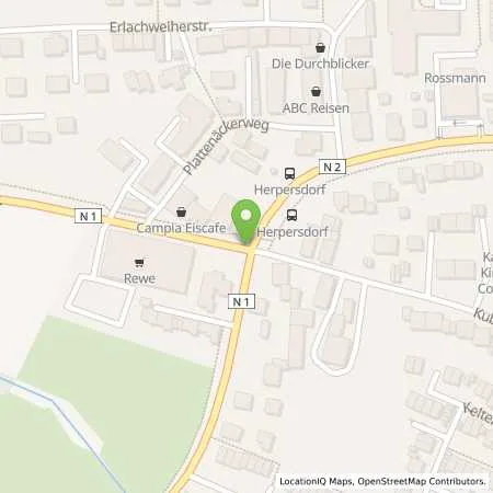 Standortübersicht der Tankstelle NUERNBERG - RADMEISTERSTRASSE 1 in 90455 Nuernberg