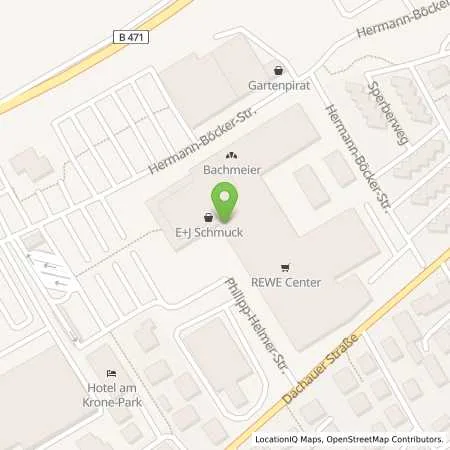 Standortübersicht der Tankstelle REWE Tankstelle in 82140 Olching Geiselbullach