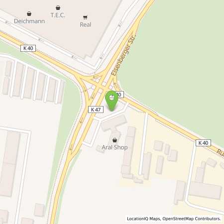 Standortübersicht der Benzin-Super-Diesel Tankstelle: Aral Tankstelle in 99099, Erfurt