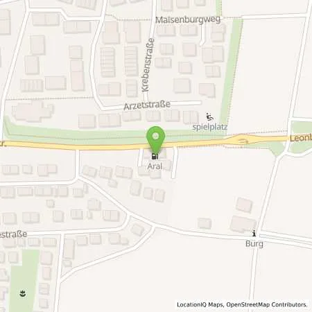 Standortübersicht der Tankstelle Aral Tankstelle in 71272 Renningen