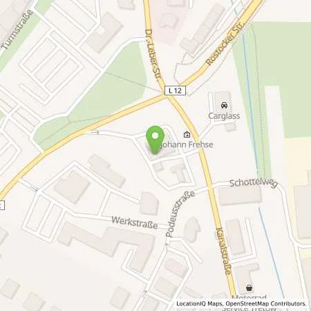 Standortübersicht der Tankstelle TotalEnergies Wismar in 23966 Wismar