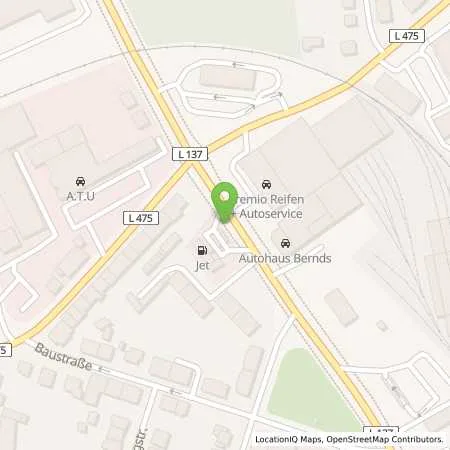 Standortübersicht der Tankstelle JET MOERS KLEVER STR. 61 in 47441 MOERS