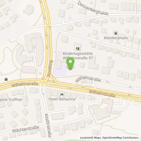 Standortübersicht der Tankstelle JET TUEBINGEN WILHELMSTR. 101 in 72074 TUEBINGEN