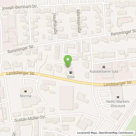 Standortübersicht der Tankstelle Esso Tankstelle in 87719 MINDELHEIM
