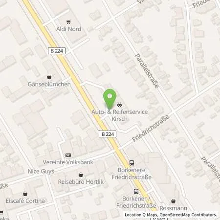 Standortübersicht der Tankstelle T Dorsten in 46284 Dorsten