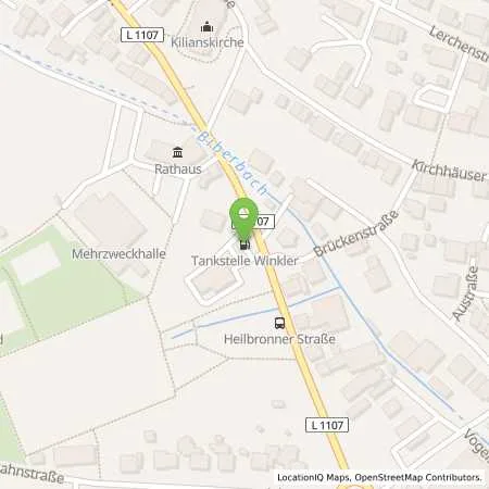 Standortübersicht der Tankstelle Winkler-Massenbachhausen in 74252 Massenbachhausen