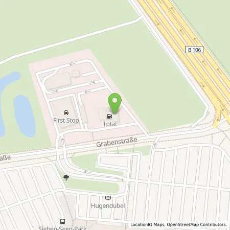 Standortübersicht der Tankstelle TotalEnergies Schwerin in 19061 Schwerin