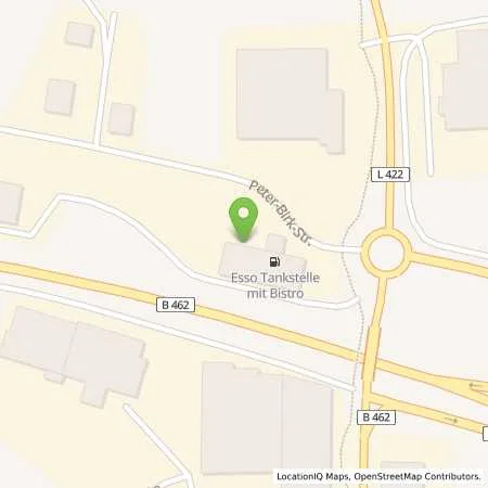 Standortübersicht der Tankstelle Esso Tankstelle in 78655 DUNNINGEN