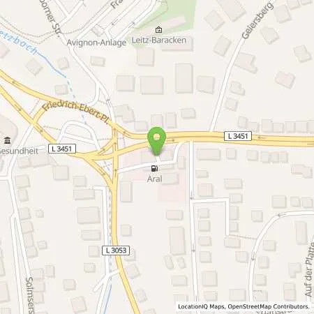 Standortübersicht der Tankstelle Aral Tankstelle in 35578 Wetzlar