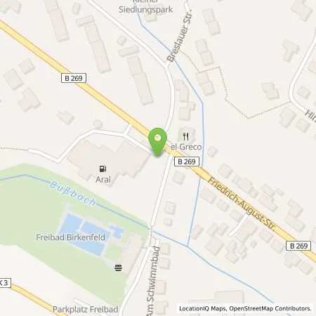 Standortübersicht der Tankstelle Aral Tankstelle in 55765 Birkenfeld