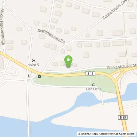 Standortübersicht der Tankstelle OCHSENFURT - WUERZBURGER STRASSE 37 in 97199 Ochsenfurt