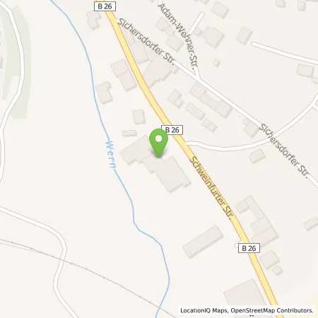 Standortübersicht der Tankstelle NEO Arnstein in 97450 Arnstein