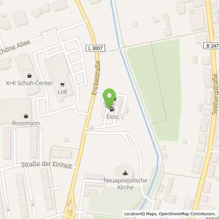 Standortübersicht der Tankstelle Esso Tankstelle in 99867 GOTHA