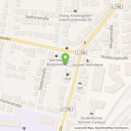 Standortübersicht der Tankstelle Aral Tankstelle in 70563 Stuttgart